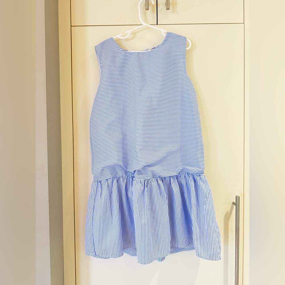 Blue and White Striped Seersucker dress from Forever 21. Girls size 11/12